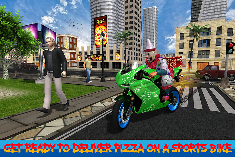 Pizza Boy Bike Delivery Game - Gameplay image of android game