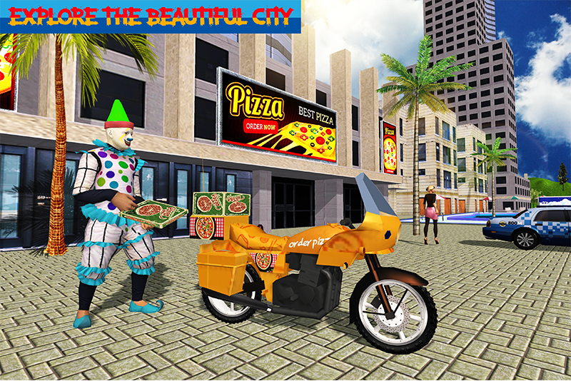 Pizza Boy Bike Delivery Game - Gameplay image of android game
