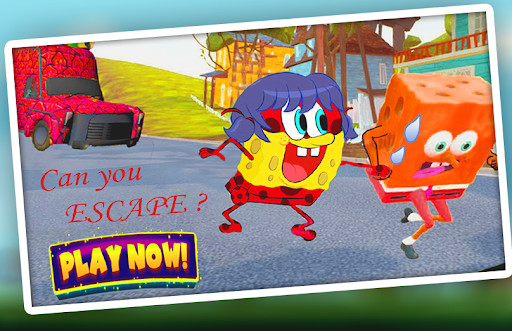 SPONGELADY BOB : SCARY RUN GAME‏ - Gameplay image of android game