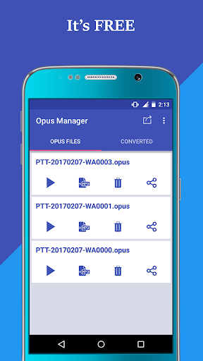 OPUS Voice & Audio Manager - عکس برنامه موبایلی اندروید