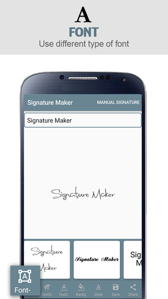 Signature Maker - Signature Cr - عکس برنامه موبایلی اندروید