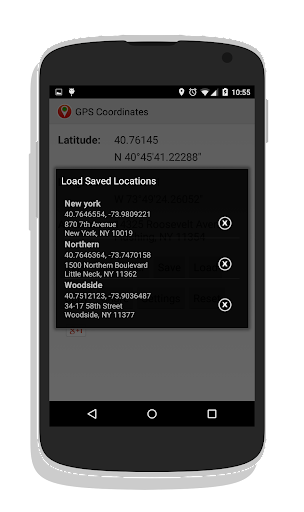 GPS Coordinates - Image screenshot of android app