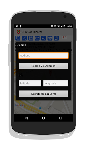 GPS Coordinates - Image screenshot of android app