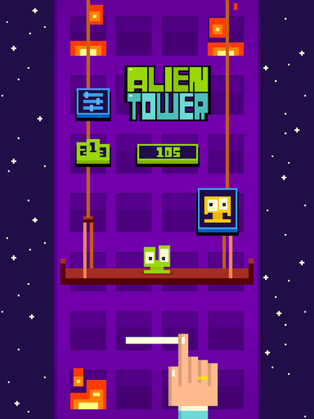 Alien Tower - Gameplay image of android game