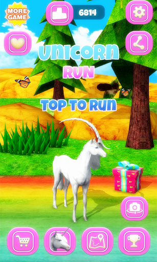 Unicorn Run - Gameplay image of android game