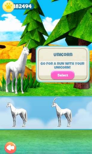 Unicorn Run - Gameplay image of android game