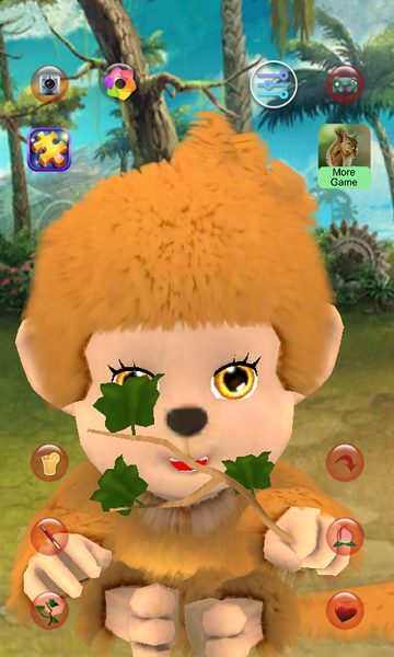 Talking Cute Monkey - عکس برنامه موبایلی اندروید