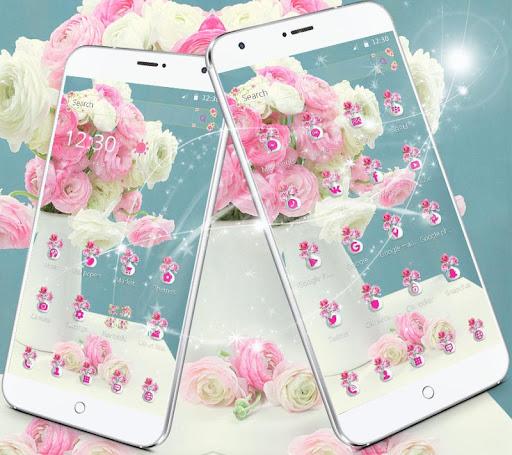 Pink Rose Theme for Launcher Rose Love - عکس برنامه موبایلی اندروید