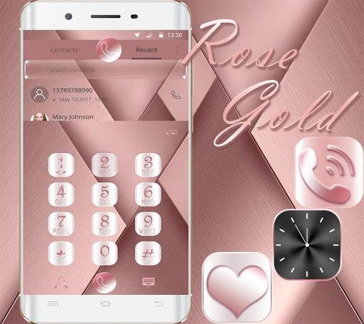 Rose Gold Theme - عکس برنامه موبایلی اندروید
