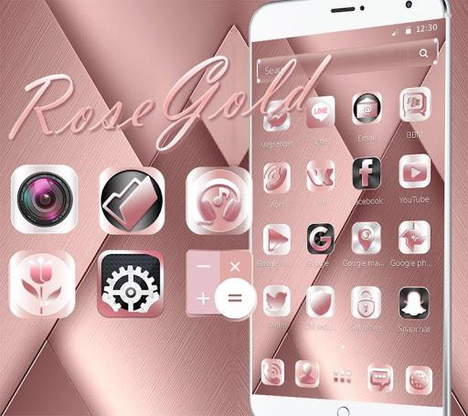 Rose Gold Theme - عکس برنامه موبایلی اندروید