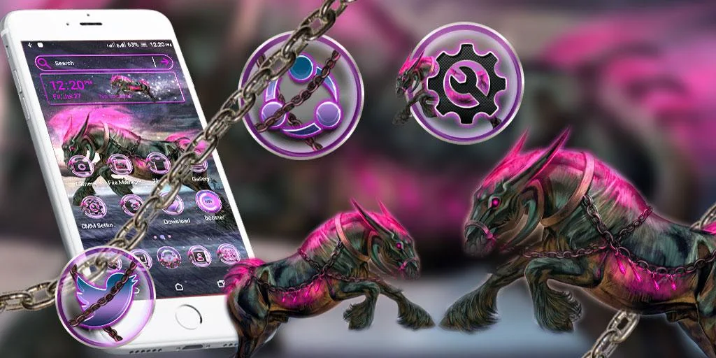Abstract Horse Launcher Theme - عکس برنامه موبایلی اندروید