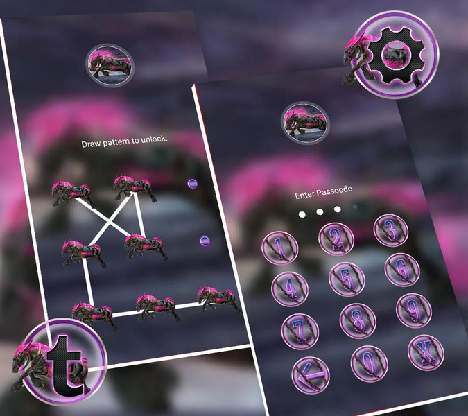 Abstract Horse Launcher Theme - عکس برنامه موبایلی اندروید
