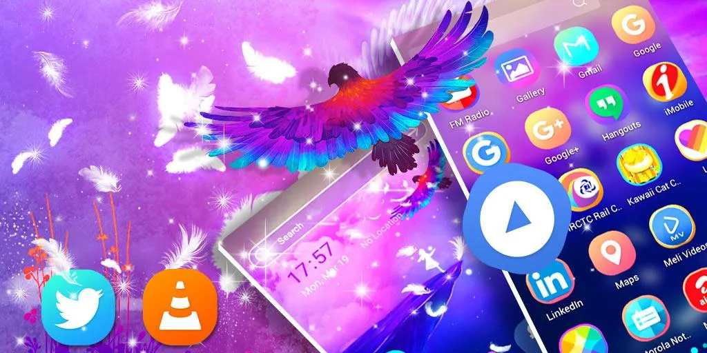 Angel Launcher Theme - Image screenshot of android app