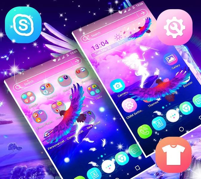 Angel Launcher Theme - Image screenshot of android app