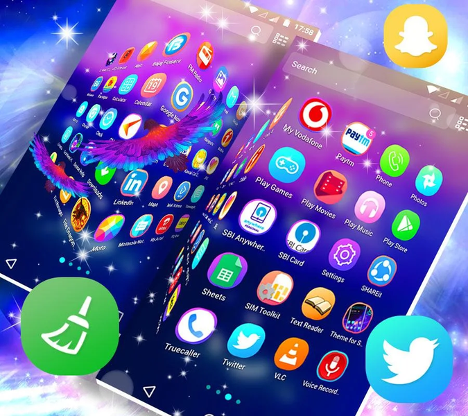 Angel Launcher Theme - عکس برنامه موبایلی اندروید