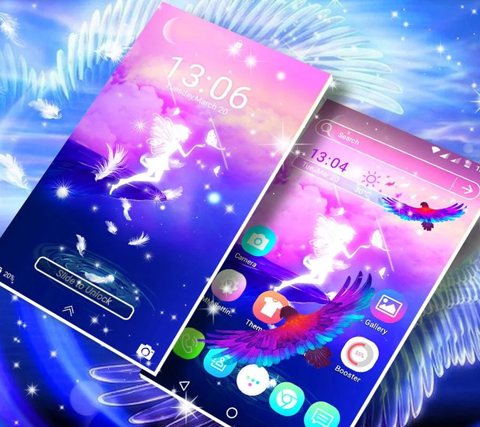 Angel Launcher Theme - عکس برنامه موبایلی اندروید