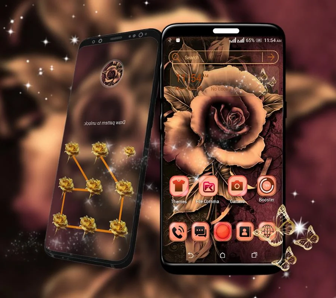 Artistic Rose Launcher Theme - عکس برنامه موبایلی اندروید