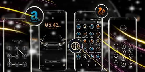 Black Car Launcher Theme - Image screenshot of android app