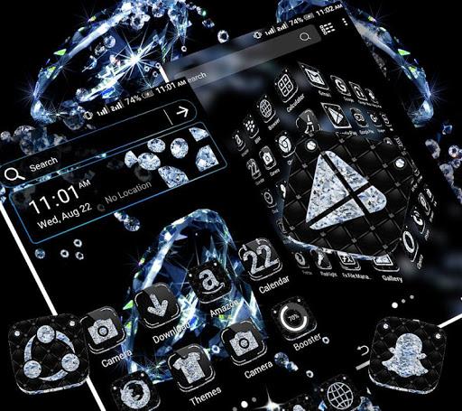 Black Diamond Launcher Theme - Image screenshot of android app