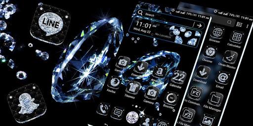 Black Diamond Launcher Theme - Image screenshot of android app