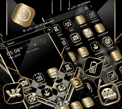 Black Luxury Gold Theme - عکس برنامه موبایلی اندروید