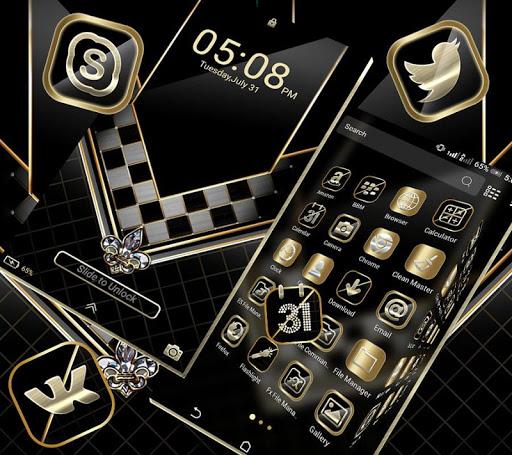 Black Luxury Gold Theme - عکس برنامه موبایلی اندروید