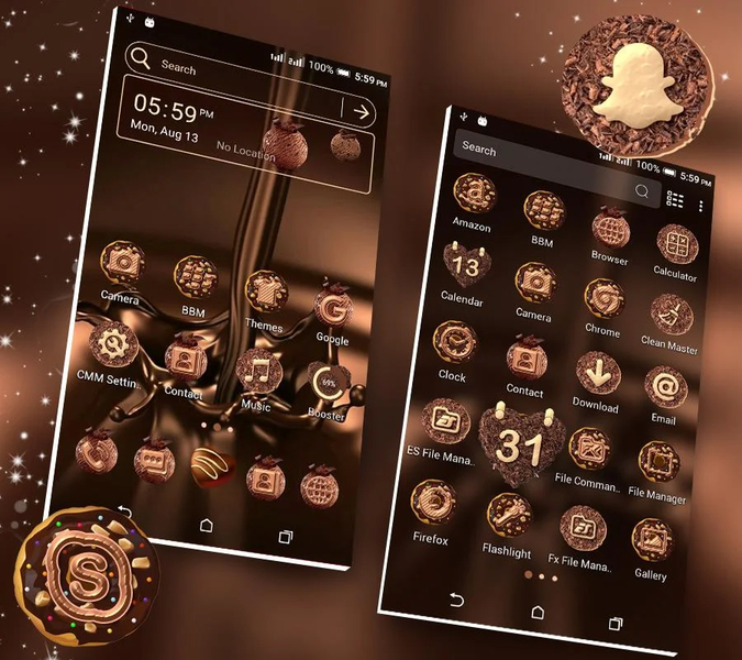 Chocolate Launcher Theme - عکس برنامه موبایلی اندروید