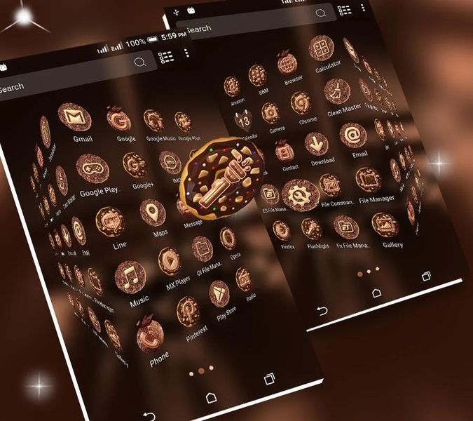 Chocolate Launcher Theme - عکس برنامه موبایلی اندروید