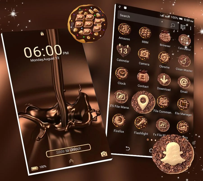 Chocolate Launcher Theme - عکس برنامه موبایلی اندروید