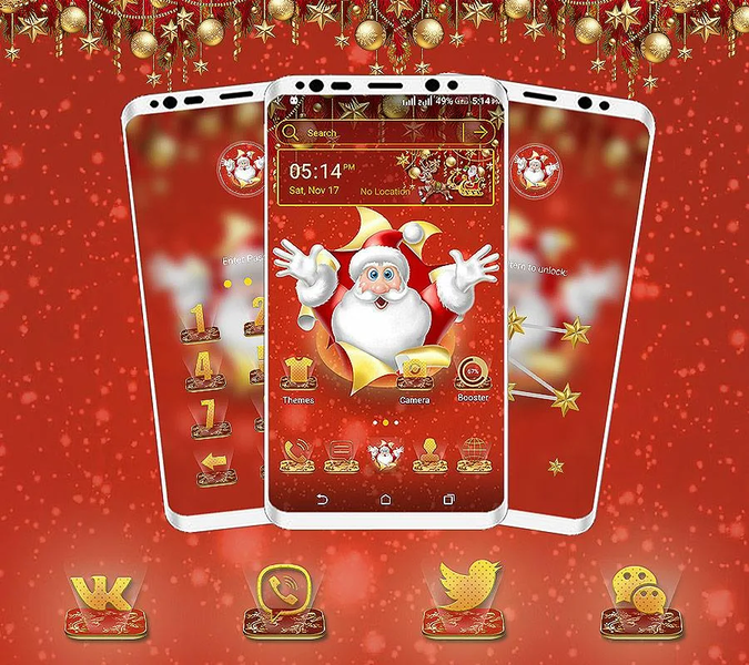 Christmas Santa Launcher Theme - عکس برنامه موبایلی اندروید