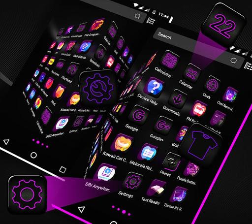 Crystal Black Apple Theme - Image screenshot of android app