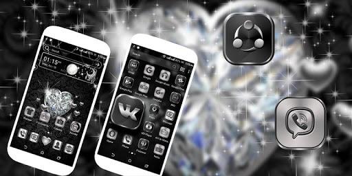 Diamond Heart Launcher Theme - Image screenshot of android app