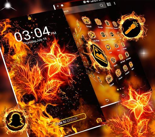 Fire Flower Launcher Theme - عکس برنامه موبایلی اندروید