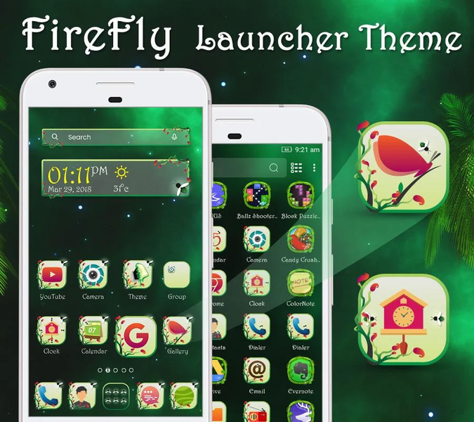 FireFly Launcher Theme - عکس برنامه موبایلی اندروید