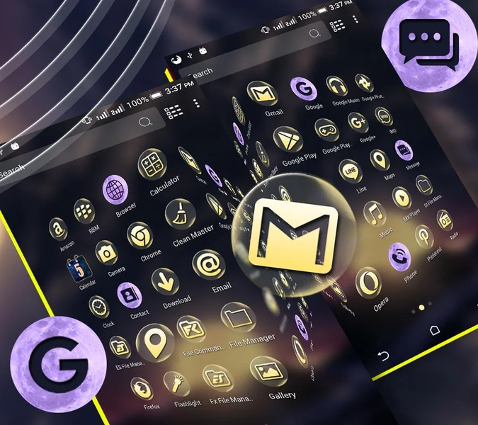 Full Moon Launcher Theme - عکس برنامه موبایلی اندروید