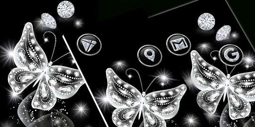 Glassy Butterfly LauncherTheme - Image screenshot of android app