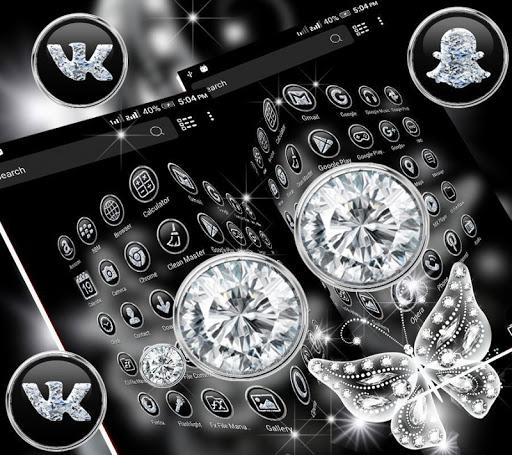 Glassy Butterfly LauncherTheme - Image screenshot of android app