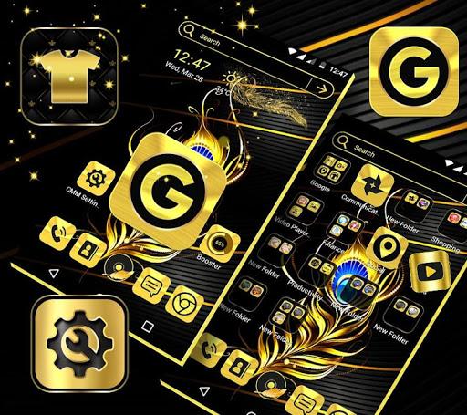 Gold Black Launcher Theme - عکس برنامه موبایلی اندروید