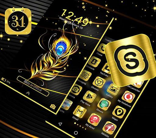 Gold Black Launcher Theme - عکس برنامه موبایلی اندروید