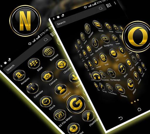 Gold Skull Launcher Theme - Image screenshot of android app