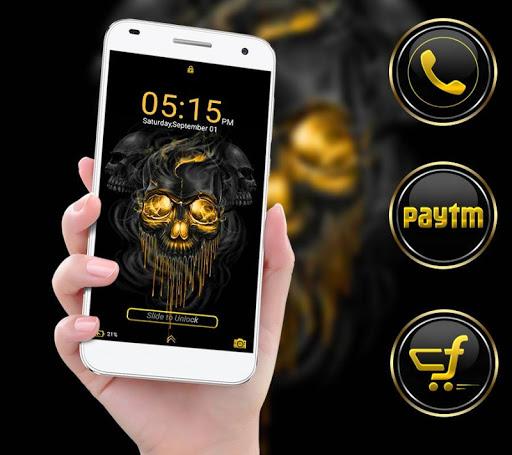 Gold Skull Launcher Theme - عکس برنامه موبایلی اندروید