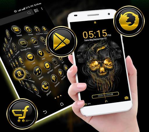 Gold Skull Launcher Theme - عکس برنامه موبایلی اندروید