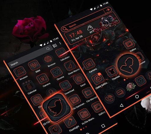Gothic Rose Launcher Theme - Image screenshot of android app