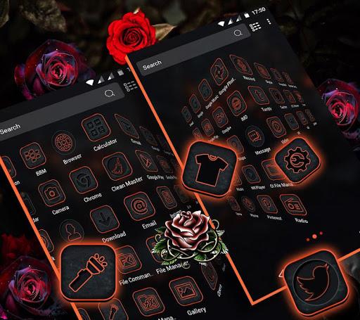 Gothic Rose Launcher Theme - Image screenshot of android app