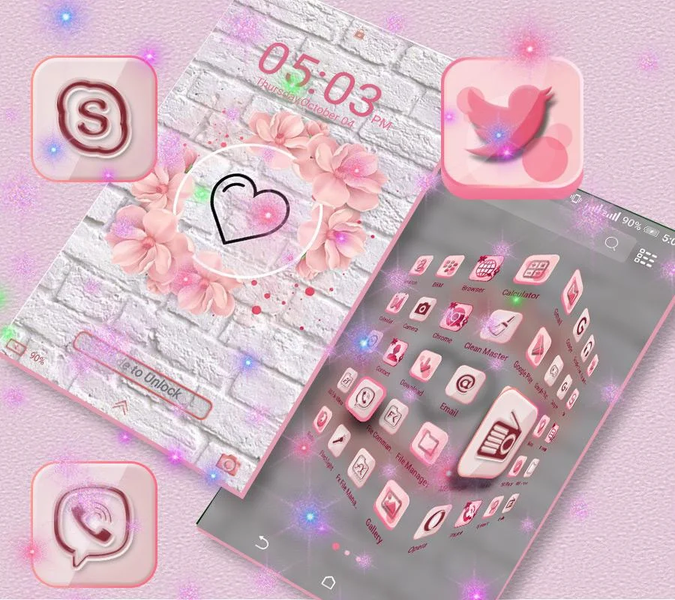 Heart Love Launcher Theme - عکس برنامه موبایلی اندروید