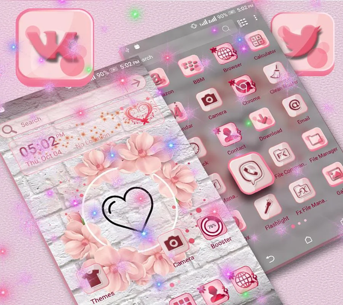 Heart Love Launcher Theme - عکس برنامه موبایلی اندروید
