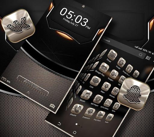 Metalic Launcher Theme - Image screenshot of android app