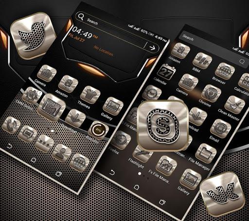 Metalic Launcher Theme - Image screenshot of android app