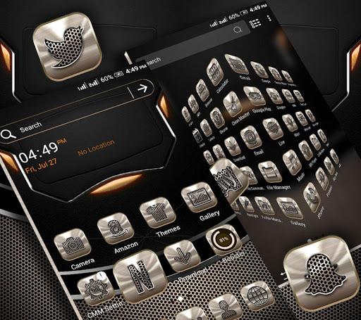 Metalic Launcher Theme - Image screenshot of android app