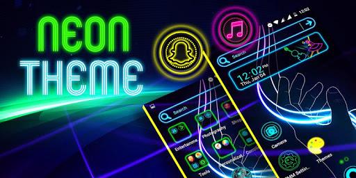 Neon Launcher Theme - Image screenshot of android app